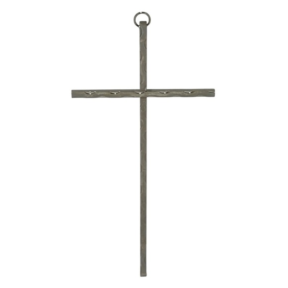 CROSS Contemporary Modern Silver color Metal Wall hanging Home decor Like new - Picture 1 of 10